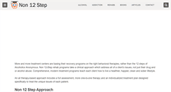 Desktop Screenshot of non12step-rehab.com