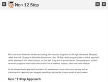 Tablet Screenshot of non12step-rehab.com